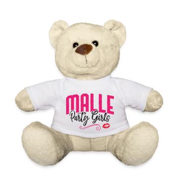 Les fêtardes de Malle s'embrassent - Nounours - blanc - Devant