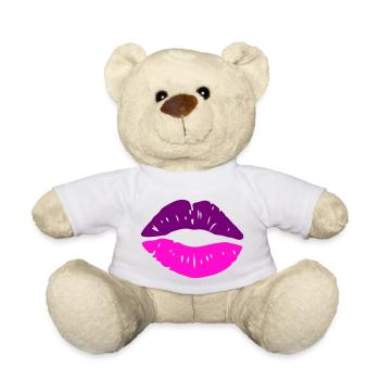 lippen kuss - Teddy - Weiß - Vorne