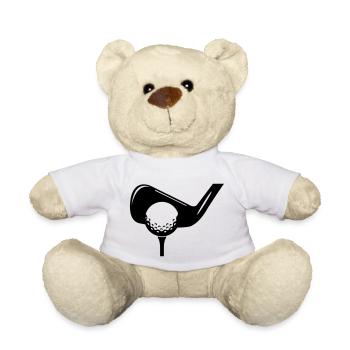 golf symbol - Teddy - Weiß - Vorne