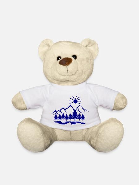 natur berge - Teddy - Weiß