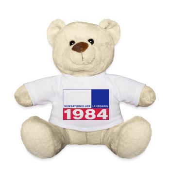 Geboren sensationeller Jahrgang 1984 Geburtstag - Teddy - Weiß - Vorne