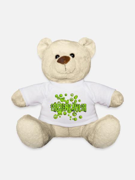 Bean counter mrs peanut green fun comic - Teddy Bear - white