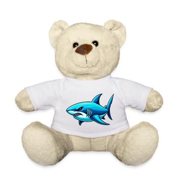 Shark - Teddy Bear - white - Front