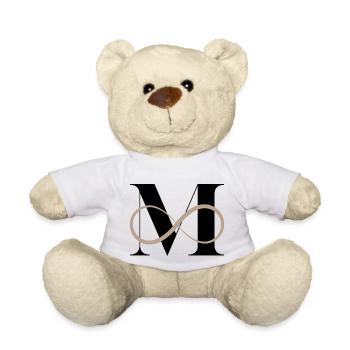 Lettre m infinie - Nounours - blanc - Devant