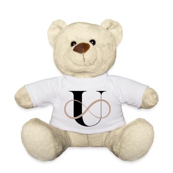 Unendlicher Buchstabe u - Teddy - Weiß - Vorne