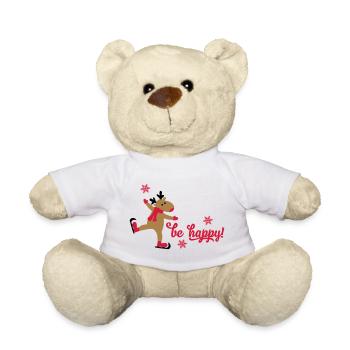 Lustige Weihnachten - Teddy - Weiß - Vorne