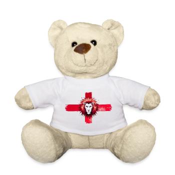The English Lion - Teddy Bear - white - Front