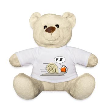 Rennschnecke - jetzt auch in orange - Teddy - Weiß - Vorne