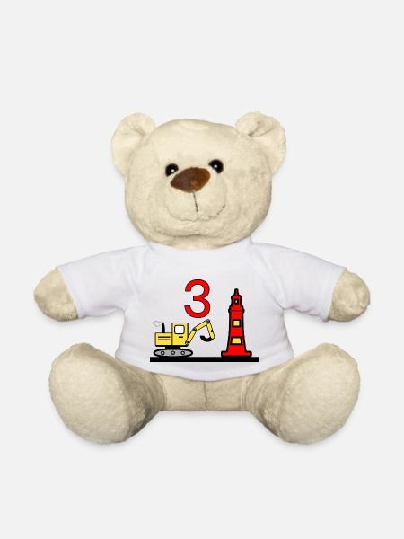 Bagger - Teddy - Weiß