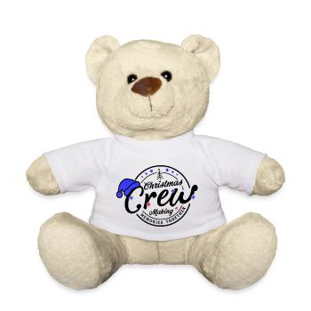 Noël Père Noël 2024 2025 film vacances famille xms - Nounours - blanc - Devant