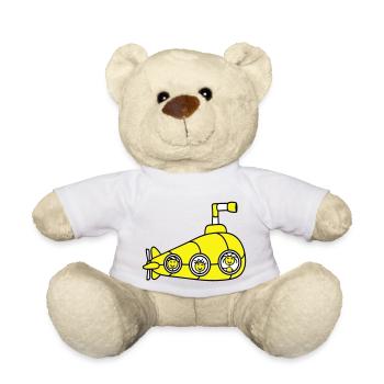 Lustige 3 U-Boot Crew Team Drei Freunde Matrosen - Teddy - Weiß - Vorne