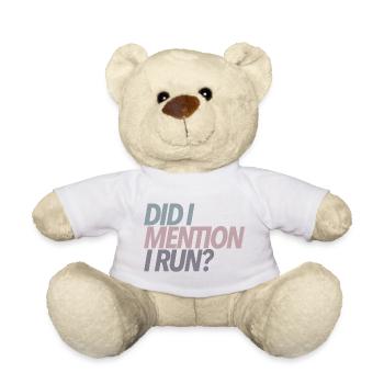 Ai-je mentionné que je courais ? Cadeau de coureur - Nounours - blanc - Devant
