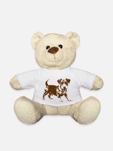 Jack Russell Terrier Purebred Dog - Teddy Bear - white