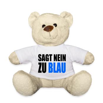 sagt nein zu blau - Teddy - Weiß - Vorne