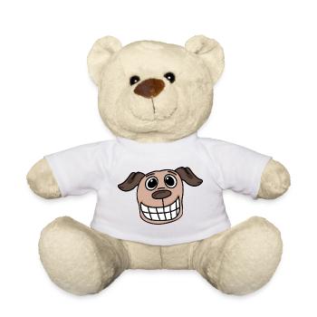 Hund Kopf Hundebesitzer - Teddy - Weiß - Vorne