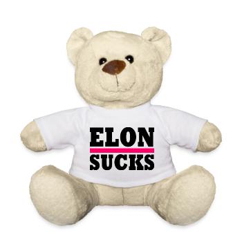 Elon sucks - Teddy - Weiß - Vorne