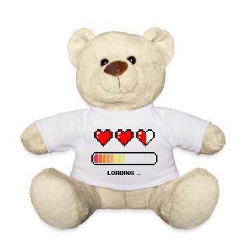 Pixel Heart Palette - Teddy Bear - white - Front