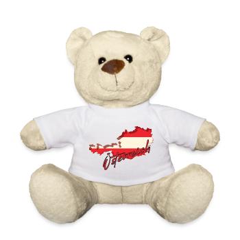Flag of Austria, Austrian pride - Teddy Bear - white - Front