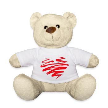 Herz - Teddy - Weiß - Vorne