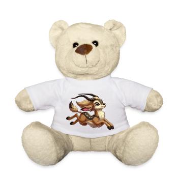 Fille antilope courant - Nounours - blanc - Devant