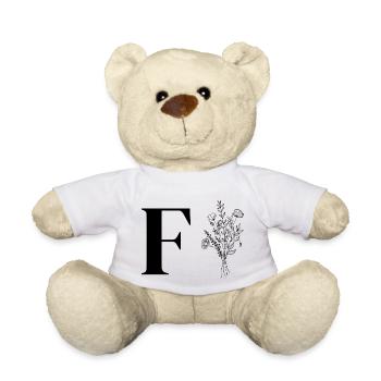 Minimalist flowers - Teddy Bear - white - Front