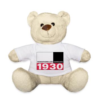 Sensationeller Jahrgang 1930 geboren - Teddy - Weiß - Vorne