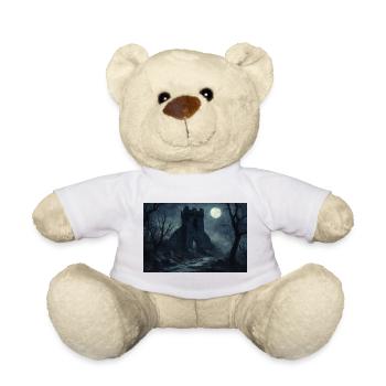 Poster Illustration Medieval Landscape in Ruins - Teddy Bear - white - Front