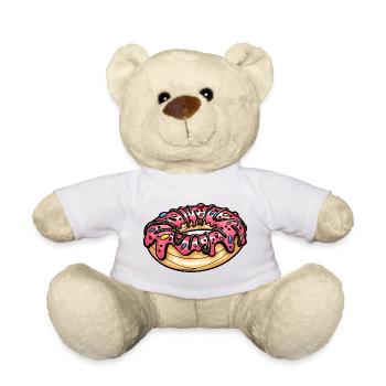 Donut lecker Backwerk bunt - Teddy - Weiß - Vorne
