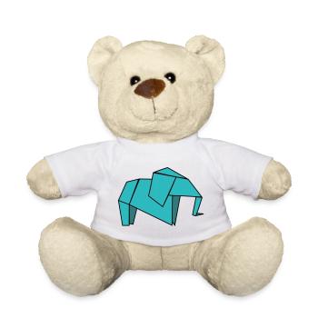Origami Elephant - Teddy - Weiß - Vorne