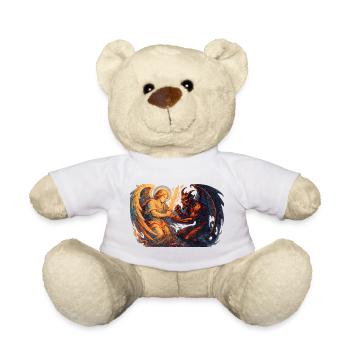 Himmlischer Erzengel gegen Höllenbestie - Teddy - Weiß - Vorne