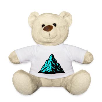 Mountain Alps Icon - Teddy Bear - white - Front