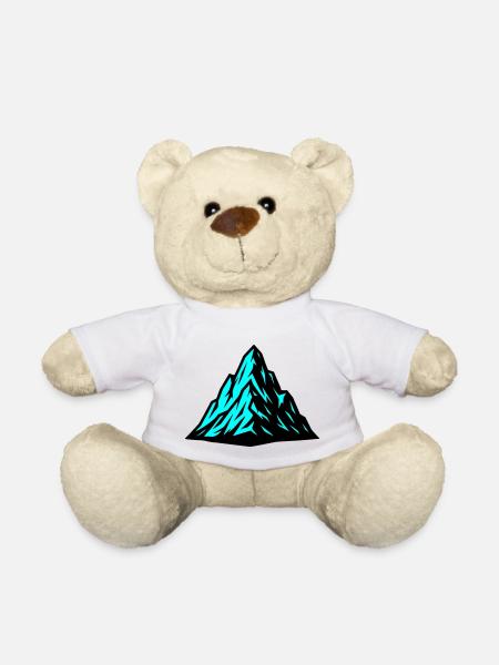 Berg Alpen Symbol - Teddy - Weiß