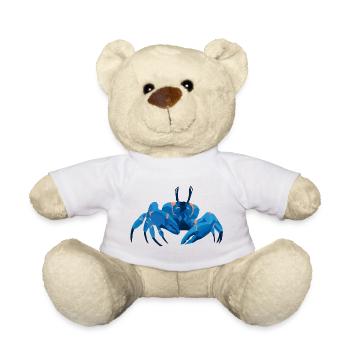 Krabe Bleu Style Polygonal - Nounours - blanc - Devant