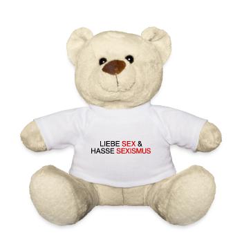LIEBE SEX & HASSE SEXISMUS - Teddy - Weiß - Vorne