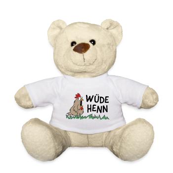 Wüde Henn Hendl this Huhn - Teddy - Weiß - Vorne