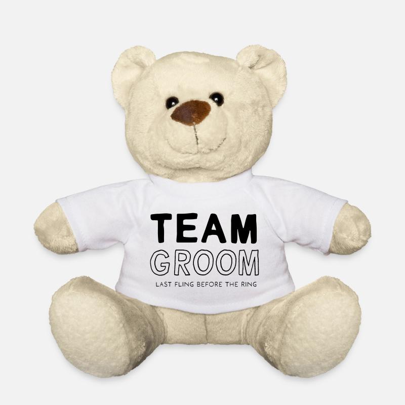 Team Groom - Teddy Bear - white