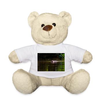 Beaver Swimming Toward Camera in Shallow Water - Teddy Bear - white - Front