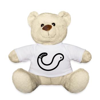 earthworm - Teddy Bear - white - Front
