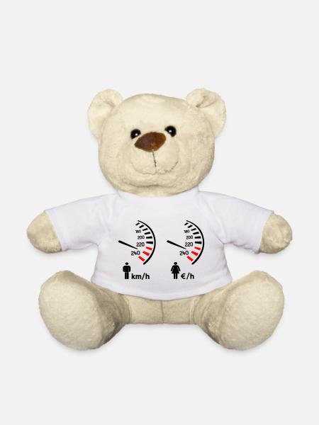 compteur de vitesse km/h et compteur de dépense - Nounours - blanc