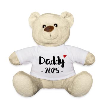 Daddy 2025 für alle, die im Jahr 2025 Vater werden - Teddy - Weiß - Vorne