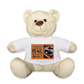 42 is the answer - Teddy Bear - white - Front