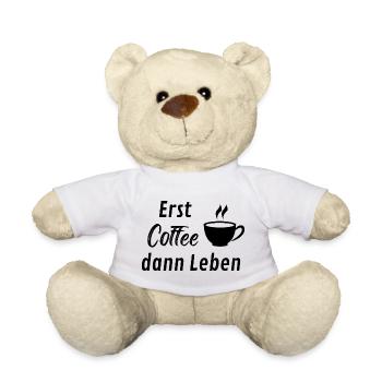 Coffee makes life - Teddy Bear - white - Front