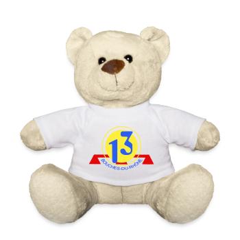 Logo 13 Bouches-du-Rhône - Teddy - Weiß - Vorne