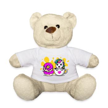 UNICORN_TIME - Teddy Bear - white - Front
