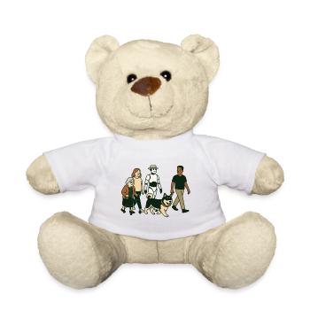 Grandma Karin with family - Teddy Bear - white - Front