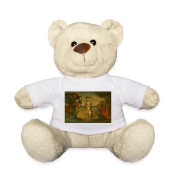 Chats sur la scène de la coquille dans le style de la peinture - Nounours - blanc - Devant