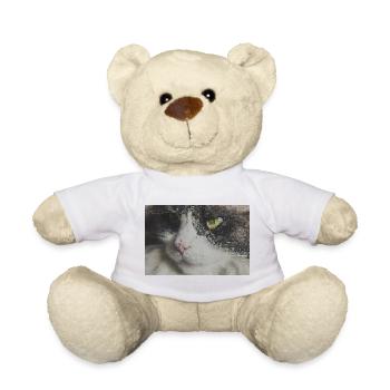 Pixelkatze Mosaikportrait - Teddy - Weiß - Vorne