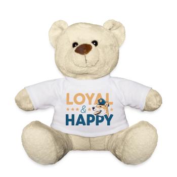 Loyale & Glückliche Grafik - Teddy - Weiß - Vorne