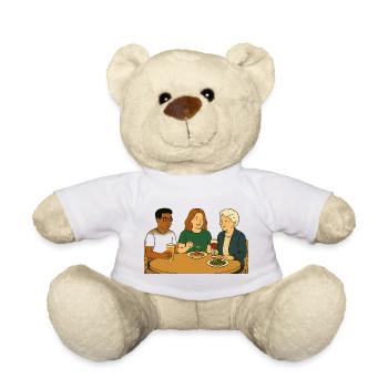 À table - Nounours - blanc - Devant