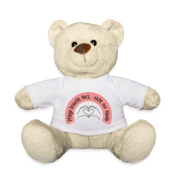 Les soins ont besoin de cœur, pas seulement de mains - Nounours - blanc - Devant